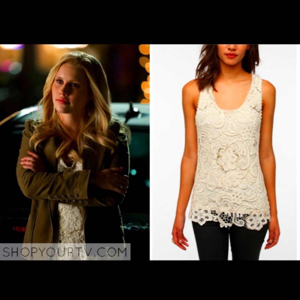 Aso Rebekah Mikaelson Crochet Tank Top